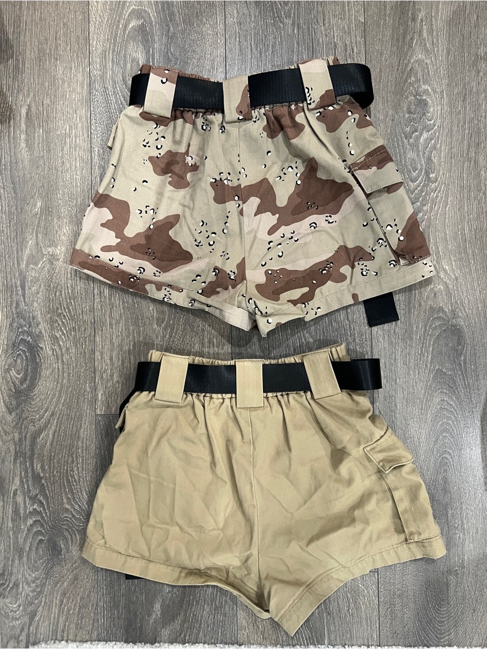 TNA set of 2 belted cargo shorts - size XXS - Picture 2 of 4